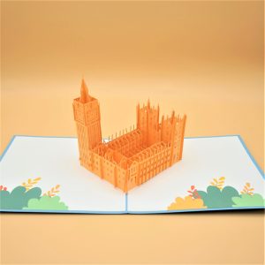 3D Pop up Greeting Card – London Skyline Big Beg London Eye Westminster